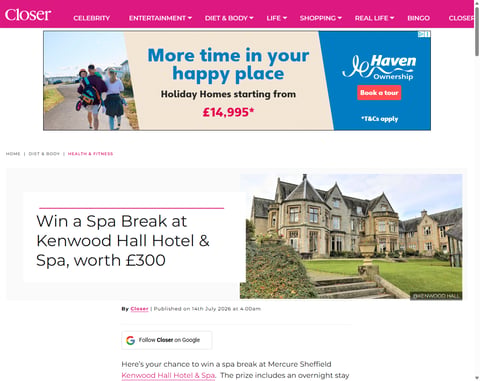 Preview Spa Break At Mercure Sheffield Kenwood Hall Hotel & Spa