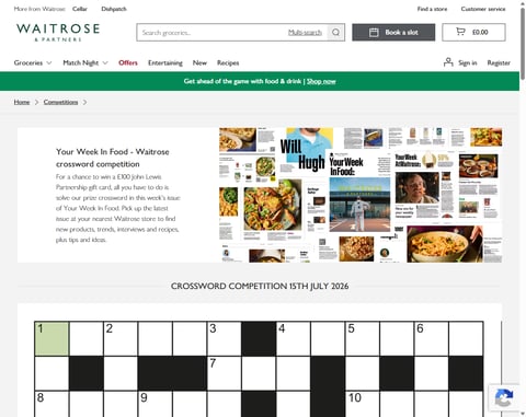 Preview £100 Waitrose Gift Card