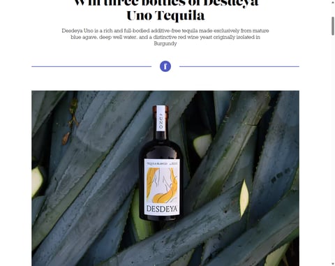 Preview Desdeya Uno Blanco Tequila