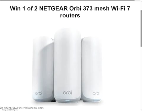 Preview Netgear Orbi 373 Mesh Wi-Fi 7 Router