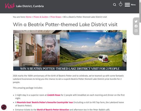 Preview Beatrix Potter-Themed Lake District Visit