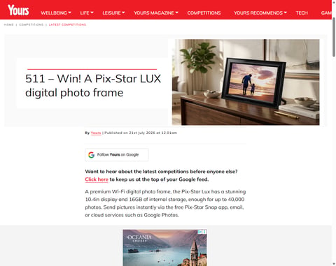 Preview Pix-Star Lux Digital Photo Frame