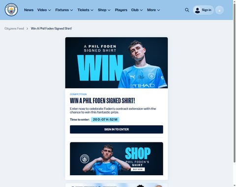 Preview Manchester City Shirt Signed By Phil Foden