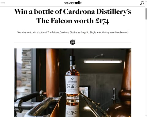Preview Cardrona Distillery Falcon Single Malt Whisky