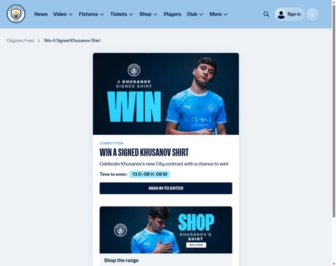 Preview Manchester City Shirt Signed By Abdukodir Khusanov