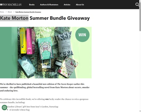 Preview Kate Morton Summer Book Bundle