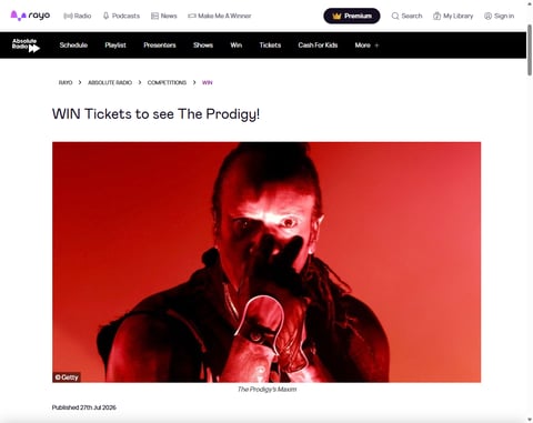 Preview The Prodigy Tickets