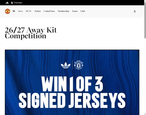Preview Signed 26/27 Manchester United Away Jerseys