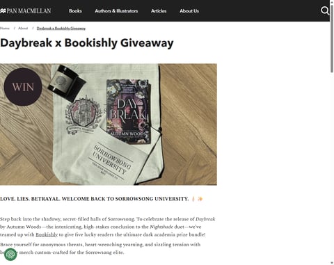 Preview Daybreak By Autumn Woods & Bundle Of Sorrowsong University Merch