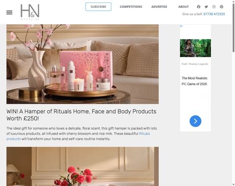 Preview £150 Hamper Of Rituals Home, Face And Body Products