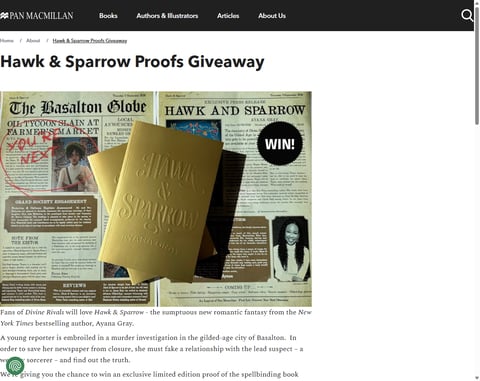 Preview Hawk & Sparrow By Ayana Gray