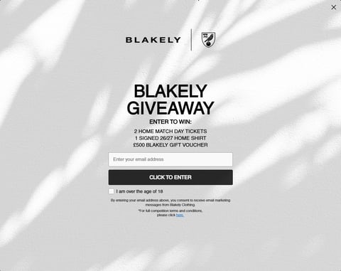Preview £500 Blakely Clothing Vouchers