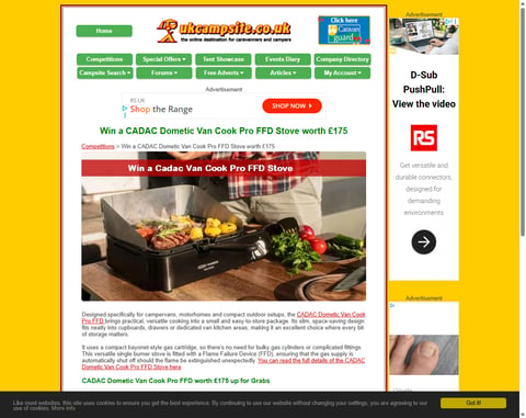 Preview Cadac Dometic Van Cook Pro Stove
