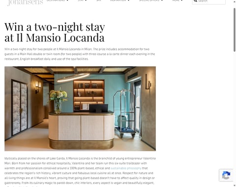 Preview 2-Nights At Il Mansio Locanda, Lake Garda, Italy