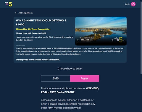 Preview 3 Night Stockholm Break Competition