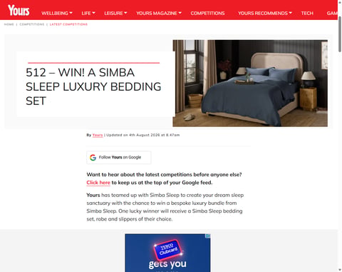 Preview Simba Sleep Bedding Set