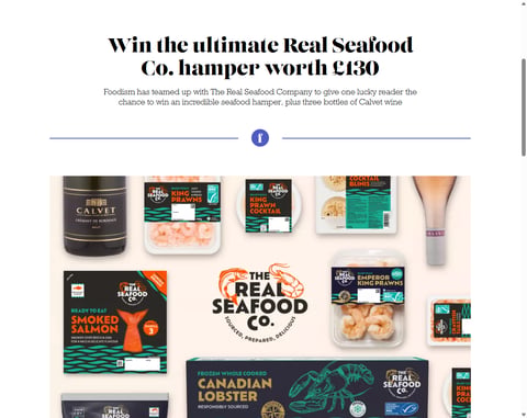 Preview Real Seafood Company Hamper and 3 Bottles Calvet Wine