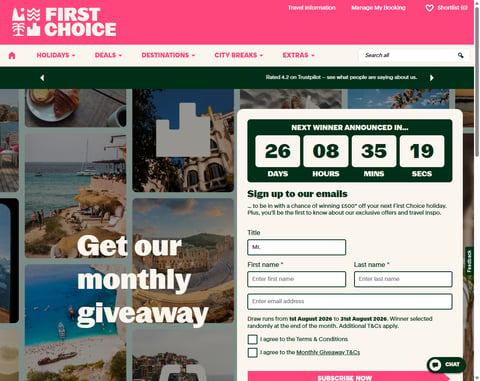 Preview £500 First Choice Holiday Credit