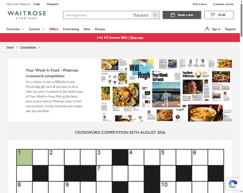 Preview £100 Waitrose Lewis Gift Card