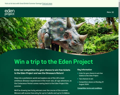 Preview Trip To The Eden Project