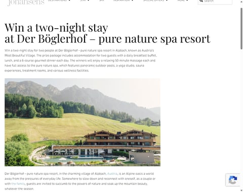 Preview 2-Nights At Der Böglerhof Spa Resort, Alpbach, Austria