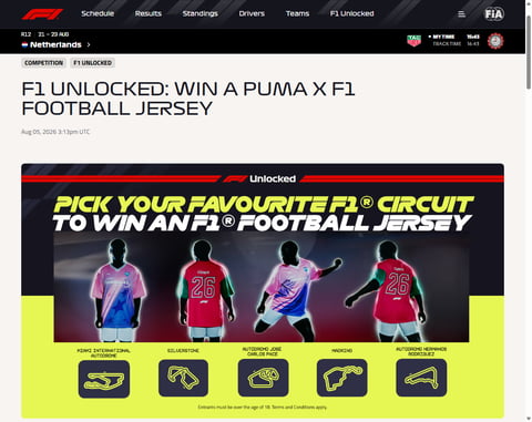 Preview Puma X F1 Football Jersey