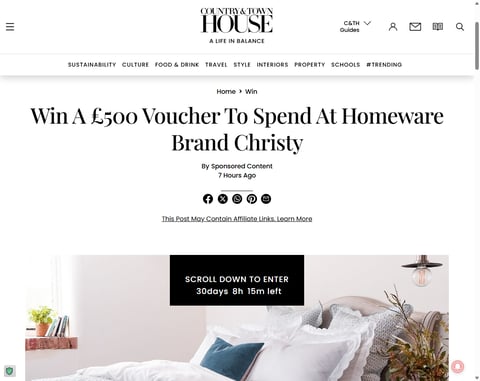 Preview £500 Christy Vouchers