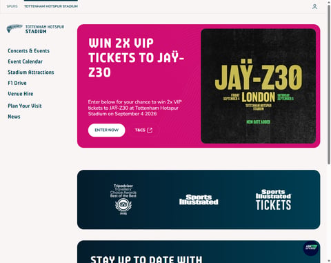 Preview Vip Tickets To Jay-Z At Tottenham Hotspur Stadium
