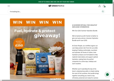 Preview Green People Suncare and Hunter Bundle