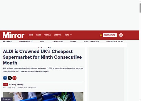 Preview £100 Aldi Vouchers