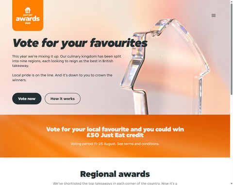 Preview £50 Just Eat Credit