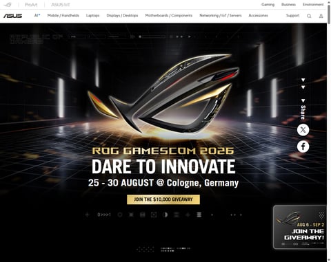 Preview Asus Rog PC Hardware