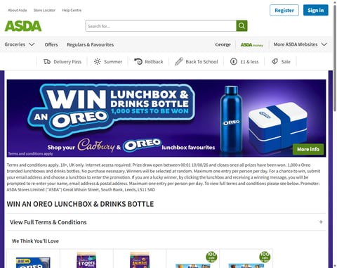 Preview Oreo Lunchbox And Waterbottle