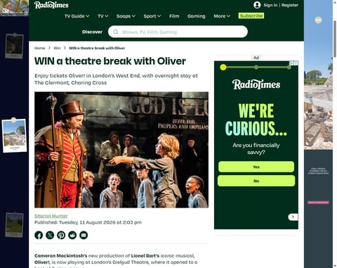 Preview Oliver Theatre Break
