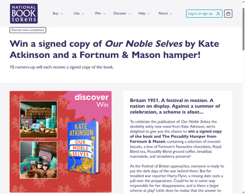 Preview Signed Copy Of Our Noble Selves By Kate Atkinson And Fortnum & Mason Hamper