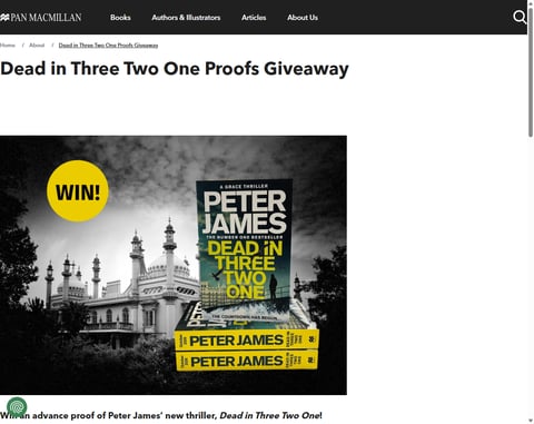 Preview Advance Proof Of Peter James' New Thriller