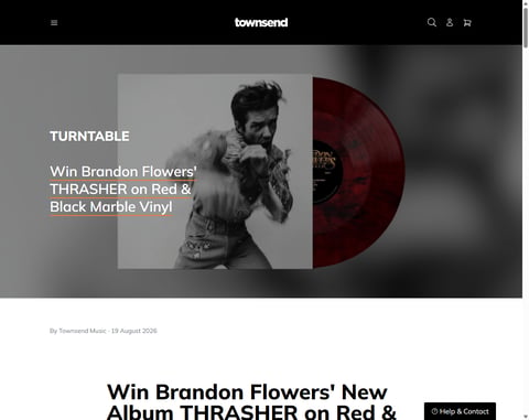 Preview Brandon Flowers' Thrasher On Red & Black Marble Vinyl