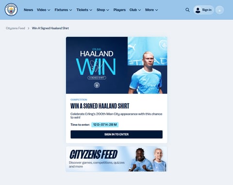 Preview Manchester City Shirt Signed By Erling Haaland