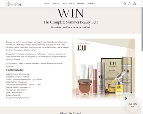 Preview £300 Beauty Bundle From Delilah And Emma Hardie