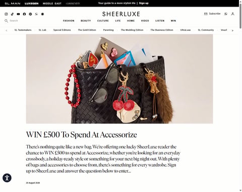 Preview £500 Accessorize Vouchers