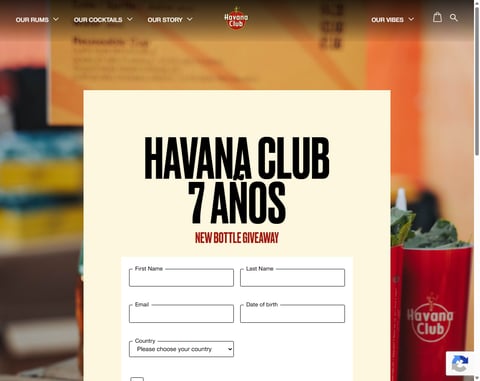 Preview Bottle Of Havana Club 7 Year Old Rum