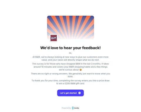 Preview £200 B&M Gift Card