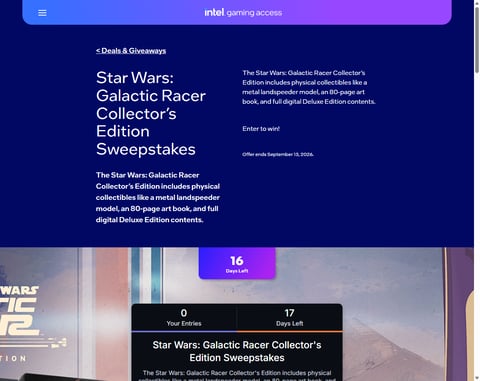Preview Star Wars: Galactic Racer Collector's Edition