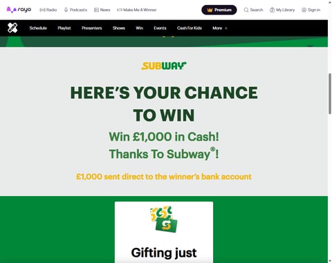 Preview £1,000 Cash