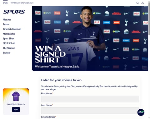 Preview Tottenham Hotspur Shirt Signed By Sávio