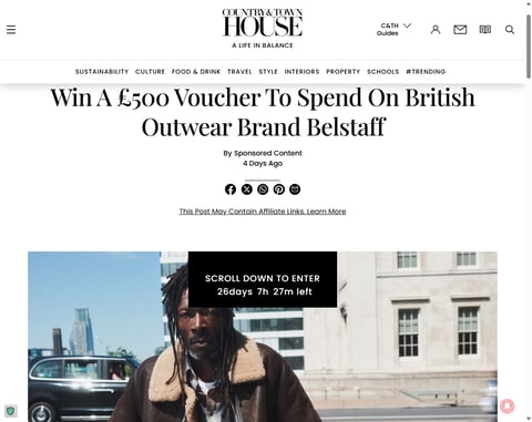 Preview £500 Belstaff Voucher
