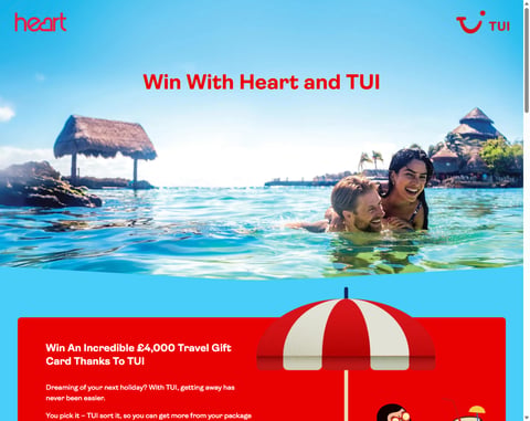 Preview £4,000 Tui Gift Card