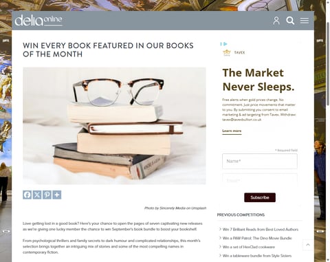 Preview All 7 Of Delia's Books Of The Month