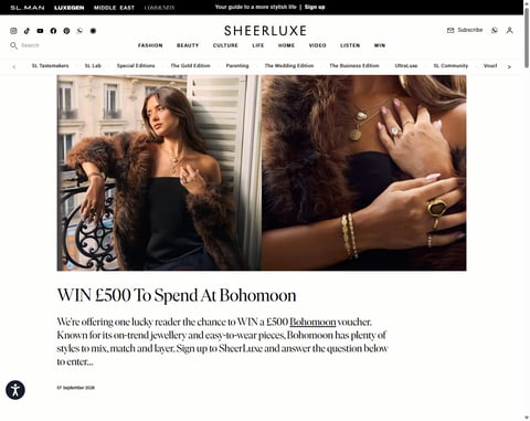 Preview £500 Bohomoon Vouchers