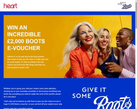 Preview £2,000 Boots E-Voucher
